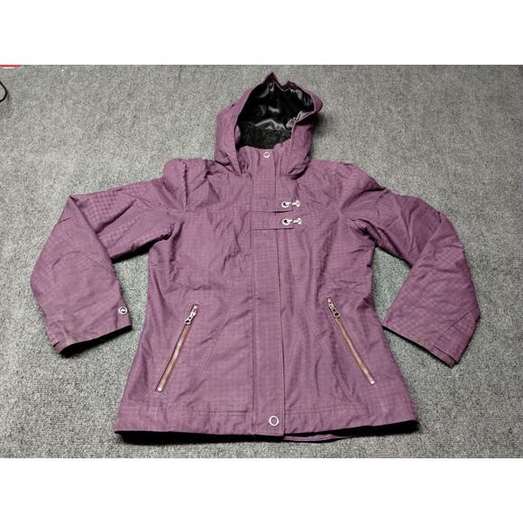 Columbia Omni Shade Jacket Women Small Purple Parka Coat Hooded Cute - Picture 1 of 12